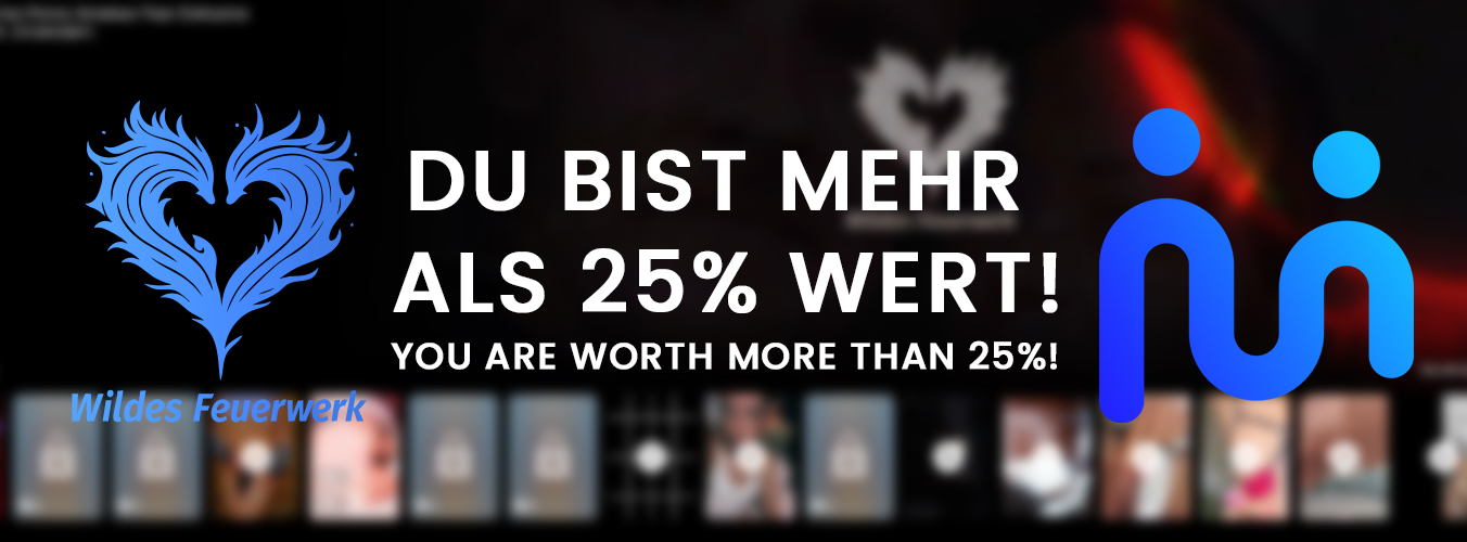 Du bist mehr wert als 25 Prozent – eigene Erotik und Creator Webseite